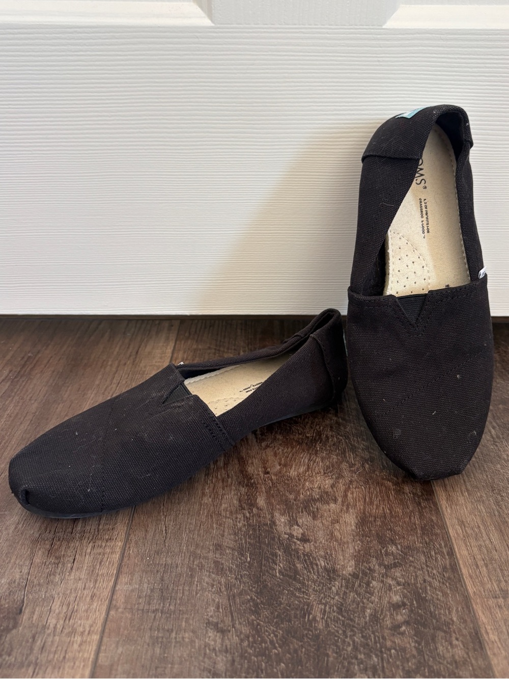 Toms Black Canvas Slip-On Shoe